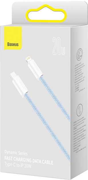 Kabel Baseus Dynamic Series Fast Charging Data Cable Type-C to iP 20 W 1 m Blue (CALD000003) - obraz 2