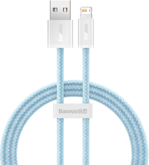 Кабель Baseus Dynamic Series Fast Charging Data Cable USB to iP 2.4 A 1 м Blue (CALD000403) - зображення 1