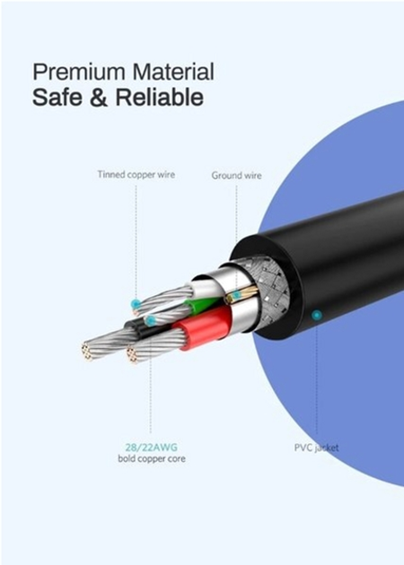 Кабель синхронізації Ugreen US289 USB - Micro USB Cable 2 м Black (6957303861385) - зображення 4