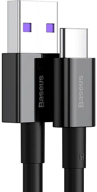Кабель Baseus Superior Series Fast Charging Data Cable USB to Type-C 66 Вт 2 м Black (CATYS-A01) - зображення 3