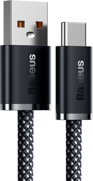 Кабель Baseus USB 2.0 AM-Type-C м, 1 м, 20V/5A, 100W Dynamic Series Gray (CALD000616) - зображення 2