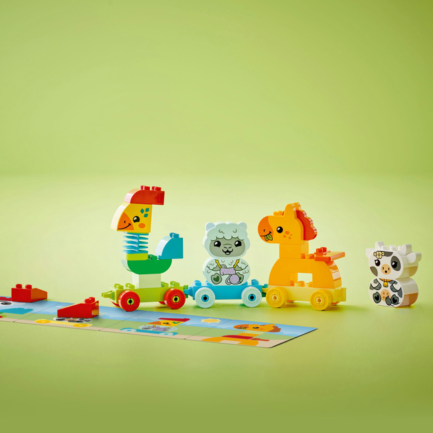 Zestaw klocków LEGO DUPLO My First Pociąg ze zwierzątkami 19 elementów (10412) - obraz 5