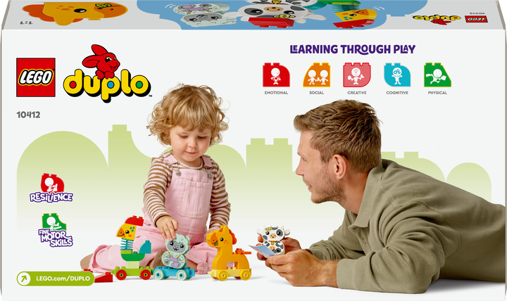 Zestaw klocków LEGO DUPLO My First Pociąg ze zwierzątkami 19 elementów (10412) - obraz 9
