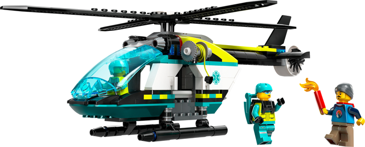 Zestaw klocków Lego City Helikopter ratunkowy 226 elementów (60405) - obraz 2