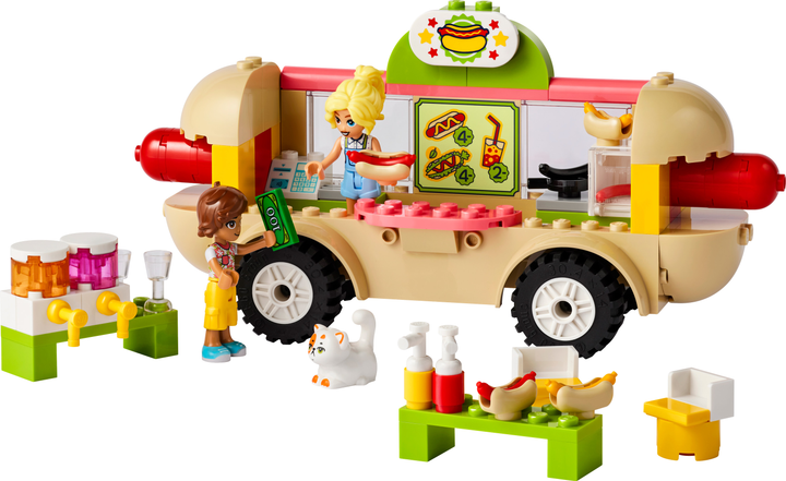 Zestaw klocków LEGO Friends Food truck z hot dogami 100 elementów (42633) - obraz 3