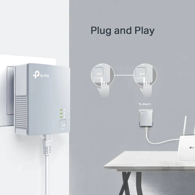 Zestaw Powerline Adapter TP-Link TL-PA411 KIT 500Mb - obraz 4