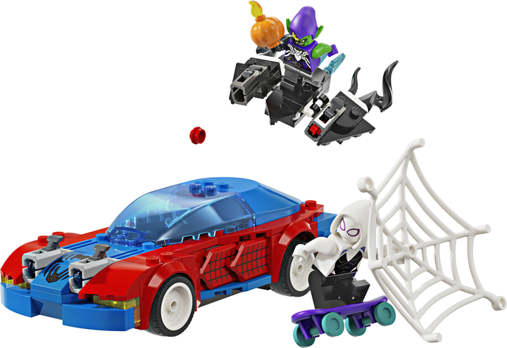 Конструктор LEGO Super Heroes Автомобіль для перегонів Людини-Павука й Зелений Гоблін з отрутою Венома 227 деталей (76279) - зображення 4