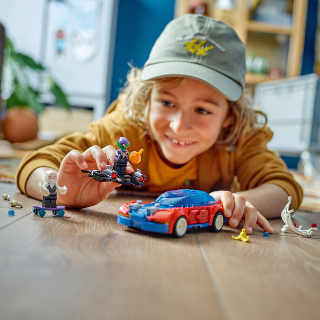 Конструктор LEGO Super Heroes Автомобіль для перегонів Людини-Павука й Зелений Гоблін з отрутою Венома 227 деталей (76279) - зображення 10