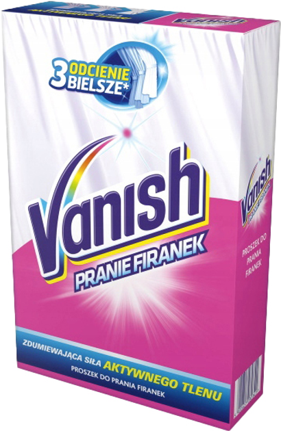 Proszek do prania firanek Vanish wybielający 400 g (5900627030341) - obraz 1