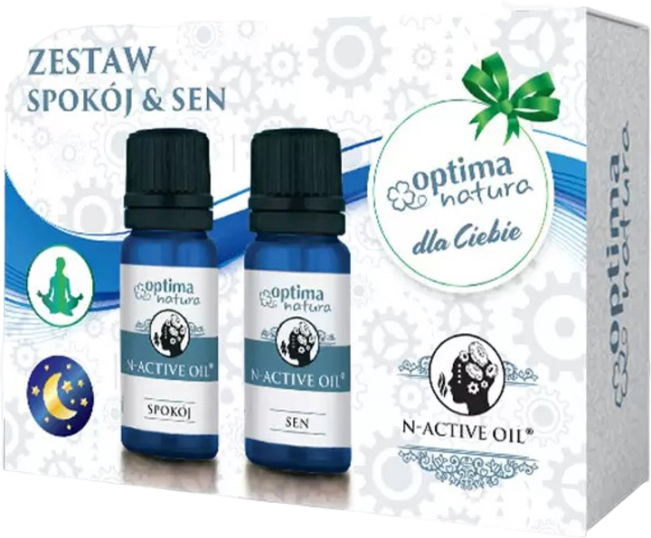 Zestaw Olejek eterycznych Optima Natura N-Active Oil Spokój + Sen 2 x 10 ml (5904730293358) - obraz 1