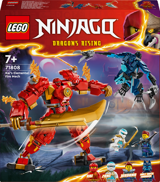 Zestaw klocków Lego NINJAGO Ognisty robot Kai 322 elementy (71808) - obraz 1