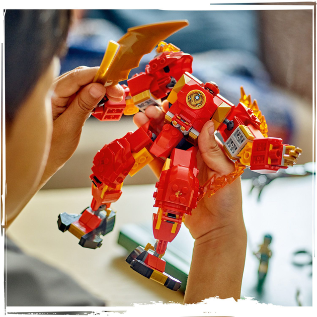 Zestaw klocków LEGO NINJAGO Mech żywiołu ognia Kaia 322 elementy (71808) - obraz 6
