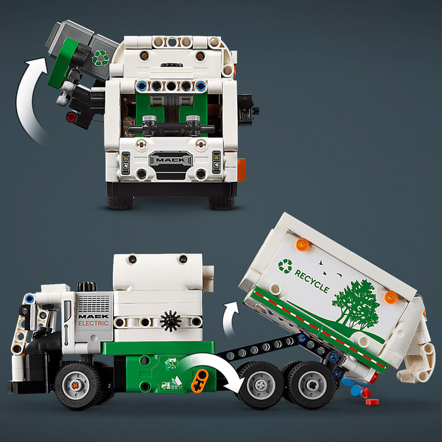 Конструктор LEGO Technic Сміттєвоз Mack LR Electric 503 деталей (42167) - зображення 6
