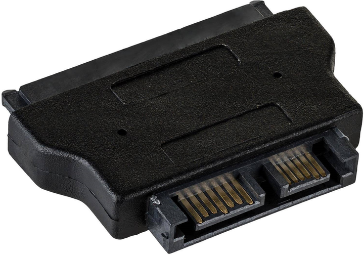 Adapter Akyga Slim SATA - SATA M/F Black (5901720134134) - obraz 1