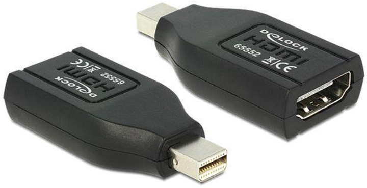 Адаптер Delock mini-DisplayPort - HDMI Black (4043619655526) - зображення 1