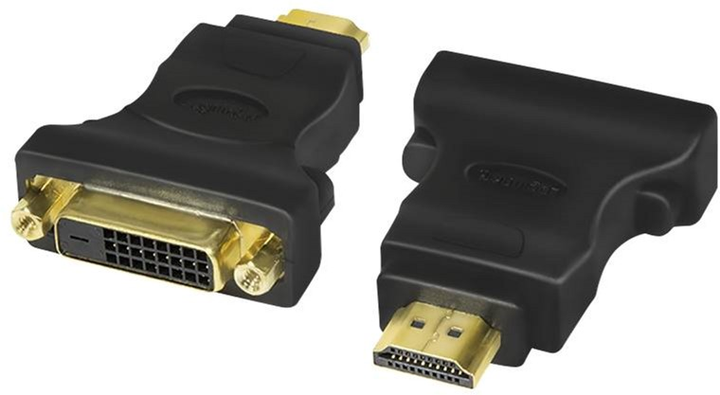 Adapter LogiLink DVI - HDMI White (4260113560082) - obraz 1