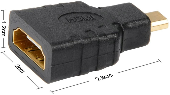 Adapter Techly HDMI - micro HDMI Type D Black (8057685305144) - obraz 2