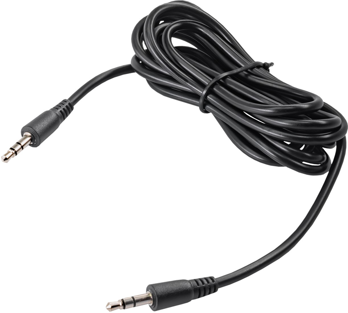 Kabel Akyga miniJack 3.5 mm - miniJack 3.5 mm M/M 2 m Black (5901720134752) - obraz 1