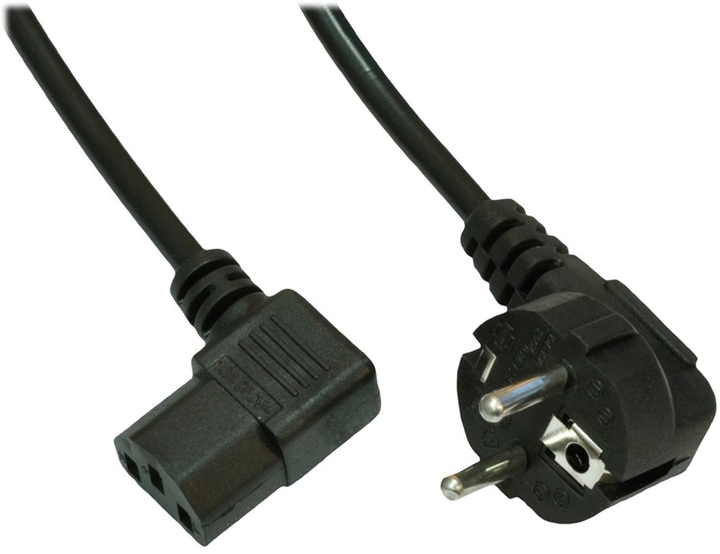 Kabel zasilający Akyga CEE 7/7 - IEC C13 3 m Black (5901720136015) - obraz 2