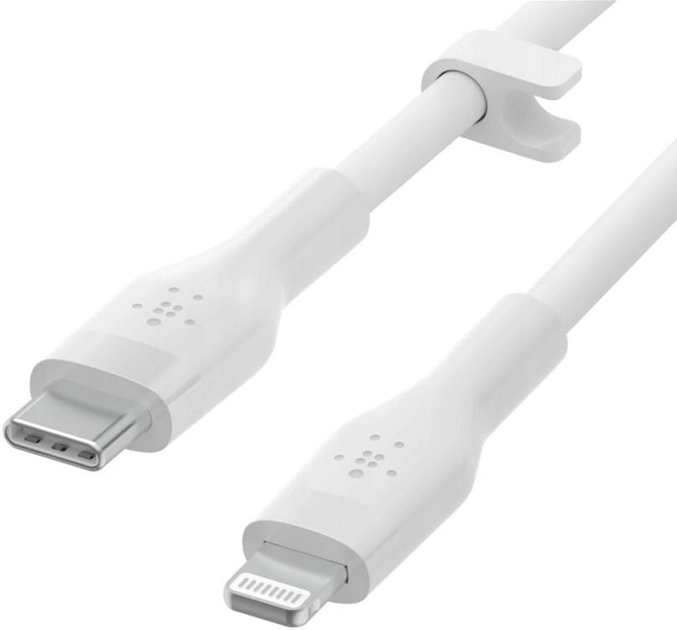 Kabel Belkin Lightning - USB Type-C 3 m White (745883832101) - obraz 1