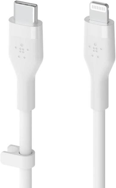 Kabel Belkin Lightning - USB Type-C 1 m White (745883832026) - obraz 1