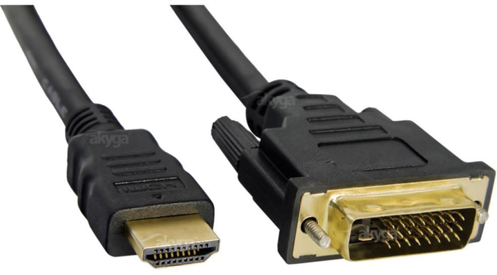 Кабель кутовий Delock DVI-D - DVI-D M/M 5 м Black (4043619858965) - зображення 1