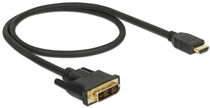 Кабель адаптер Delock HDMI - DVI-D M/M 0.5 м Black (4043619856510) - зображення 1