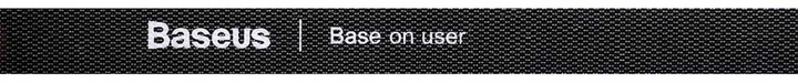 Органайзер для кабелів Baseus Rainbow Circle hook and loop Straps Velcro 3 м Black (ACMGT-F01) - зображення 3