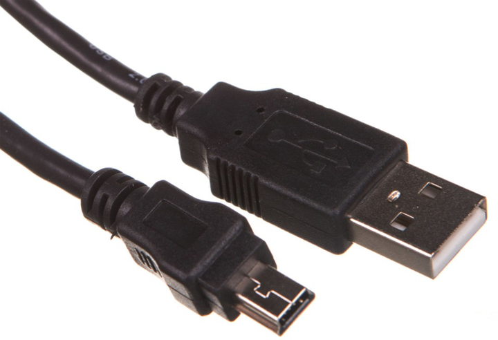 Kabel Delock USB Type-A - mini-USB M/M 0.7 m Black (4043619823963) - obraz 1