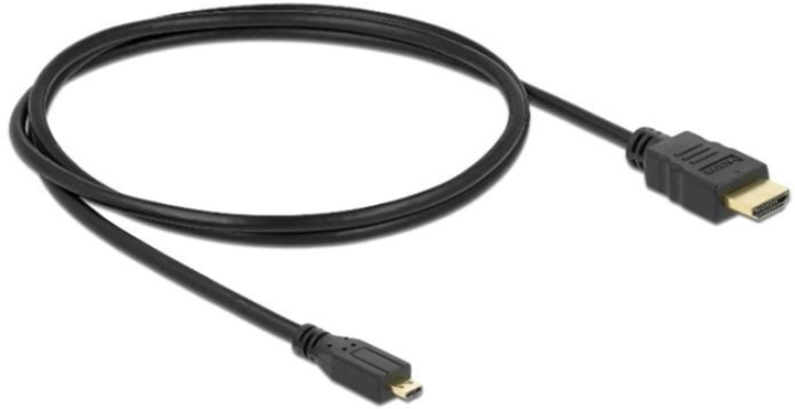 Кабель Delock HDMI A - HDMI D M/M 1 м Black (4043619826612) - зображення 1