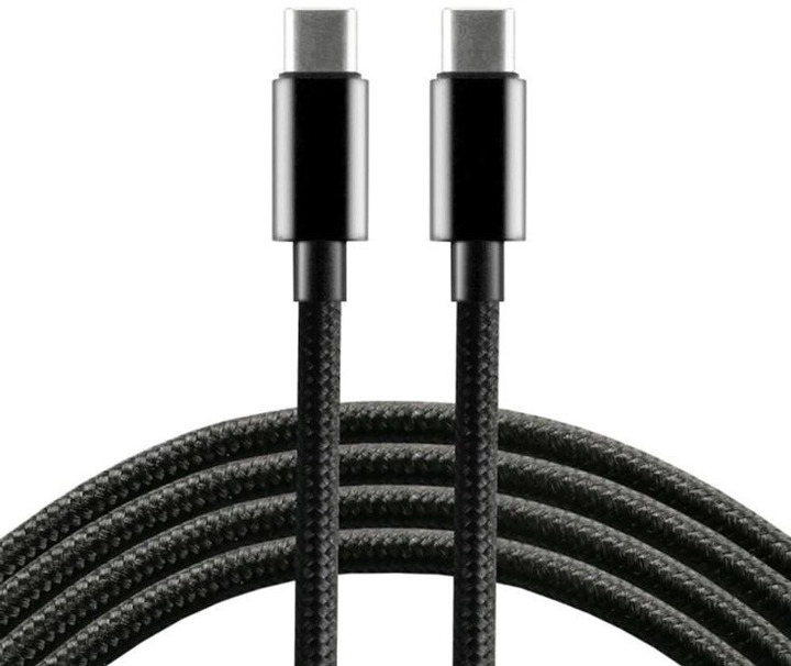 Kabel Everactive USB Type-C PD M/M 1 m Black (5903205771582) - obraz 1