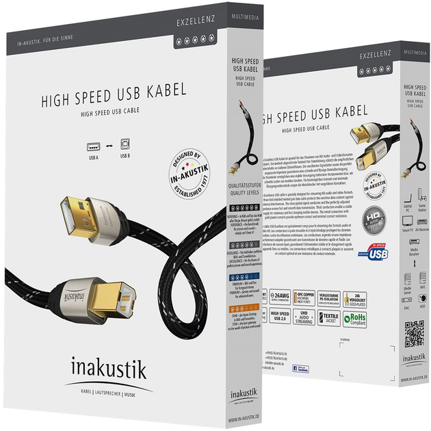 Kabel Impuls-PC USB Type-A - USB Type-B M/M 1.8 m Black (4260201959354) - obraz 2