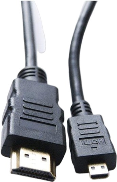 Kabel Impuls-PC HDMI - micro-HDMI M/M 1 m Black (4260201950887) - obraz 1