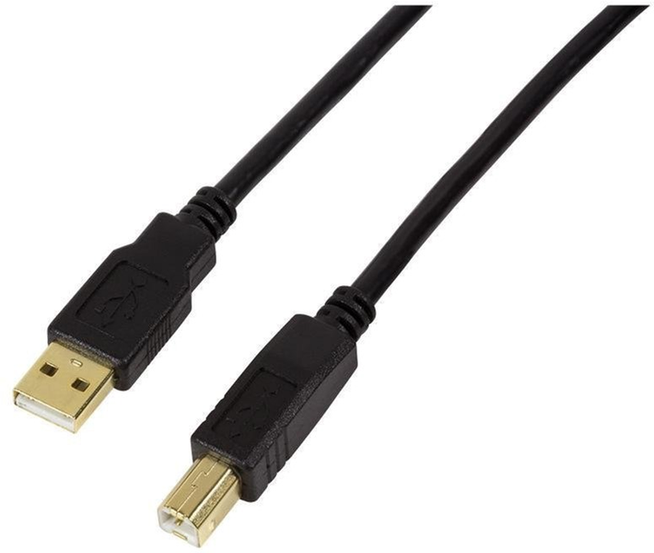 Kabel LogiLink USB Type-A - USB Type B M/M 20 m Black (4052792039306) - obraz 1