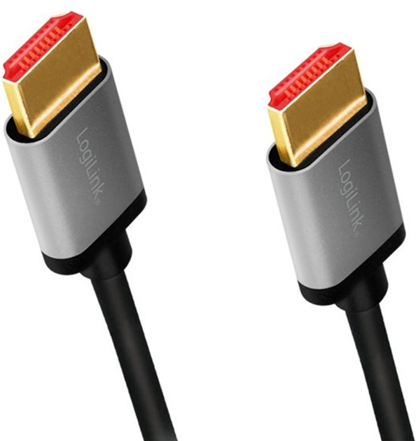 Kabel LogiLink HDMI Type A M/M 1 m Black (4052792062175) - obraz 1