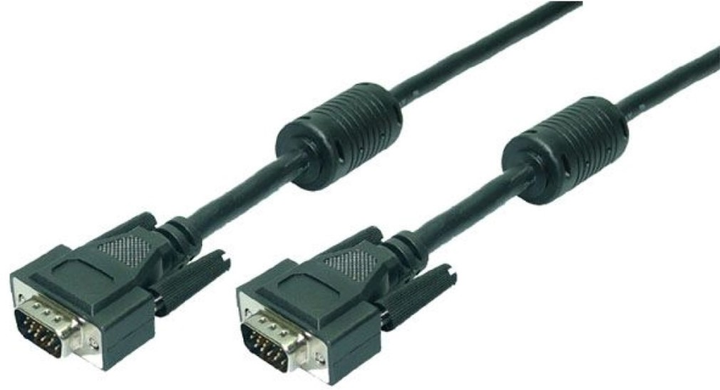 Kabel LogiLink VGA M/M 10 m Black (4260113562505) - obraz 1