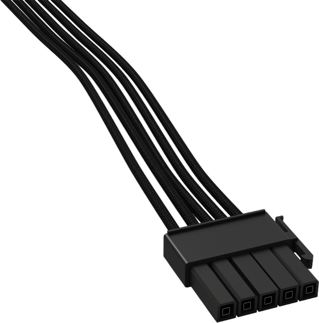 Kabel Be Quiet 4 x SATA - PSU M/M 0.6/0.3 m Black (4260052183427) - obraz 1