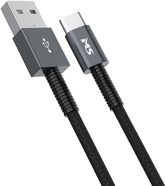 Kabel MS USB Type-A - USB Type-C M/M 2 m Black (3856005184989) - obraz 1