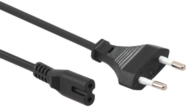 Kabel zasilający Maclean Schuko - IEC-C7 1.5 m Black (5902211102410) - obraz 1