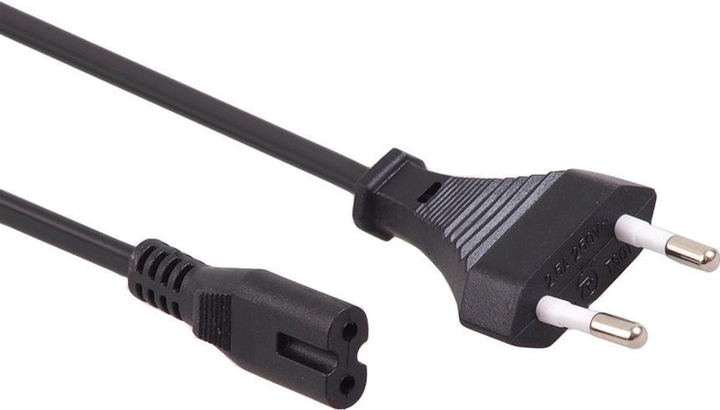 Kabel zasilający Maclean Schuko - IEC-C7 3 m Black (5902211102427) - obraz 1