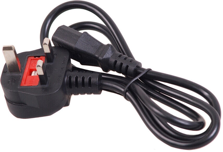 Kabel zasilający kątowy Maclean 3 pin - IEC-C13 1.5 m Black (5902211102380) - obraz 2