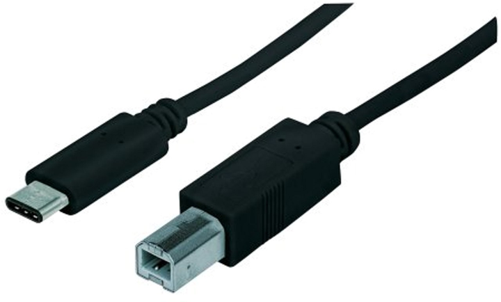 Kabel Manhattan USB Type-C - USB Type-B 1 m Black (766623353304) - obraz 1