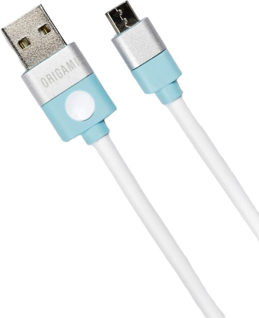 Kabel Origami USB Type-A - micro-USB 2 m White (5901592832657) - obraz 1