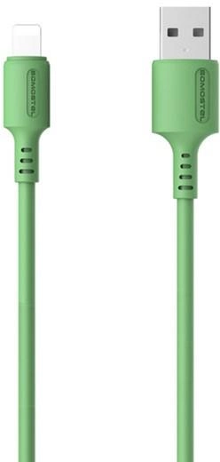 Kabel Somostel USB Type-A - Lightning 3.1A 1.2 m Green (5902012968840) - obraz 1