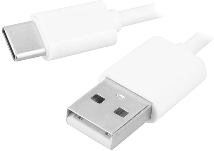 Kabel Somostel USB Type-A - USB Type-C 3.1A 1.2 m White (5902012968383) - obraz 1