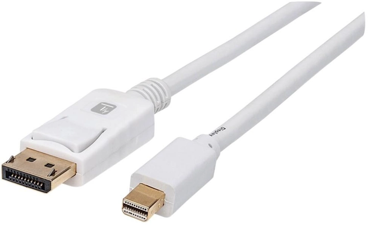Кабель Techly mini DisplayPort - DisplayPort M/M 2 м White (8051128109771) - зображення 1
