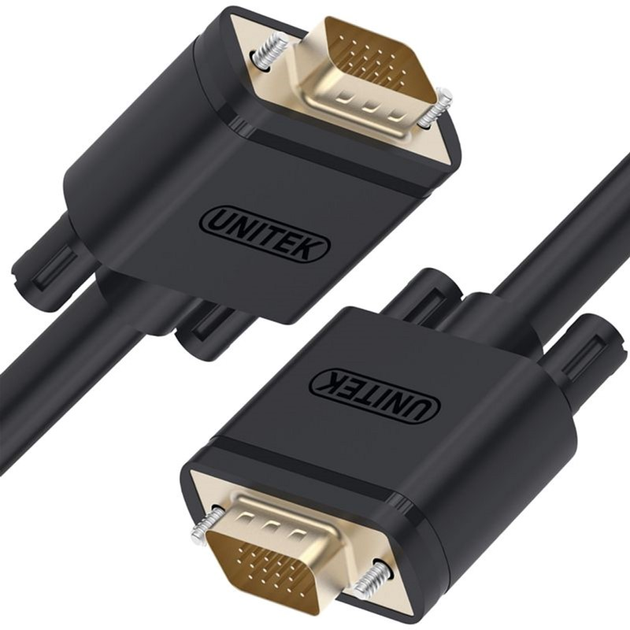 Kabel Unitek VGA M/M 20 m Black (4894160022257) - obraz 1