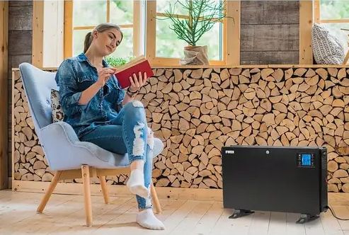 Конвекторный обогреватель черный Noveen 2000W - изображение 5