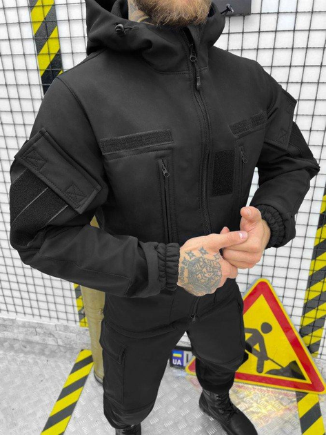 Тактический костюм SoftShell REHYDRATION black L - изображение 2