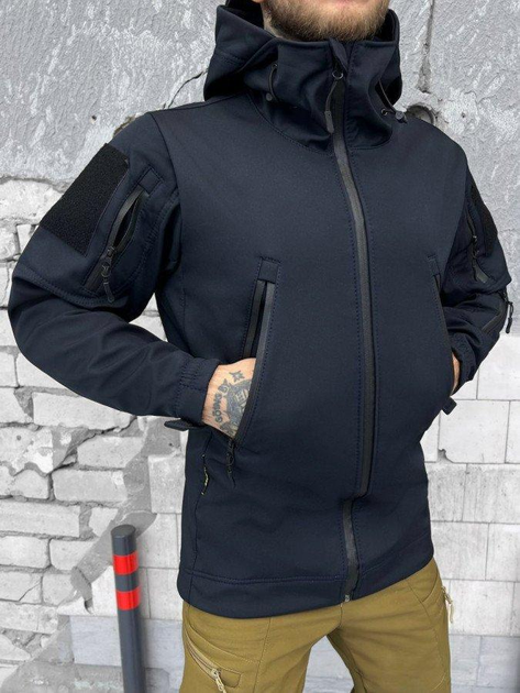 Тактична куртка Soft Shel Logos tactical синій ВТ6474 S - зображення 1